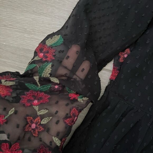 American Eagle Floral Peplum Top Sz S - Picture 8 of 8